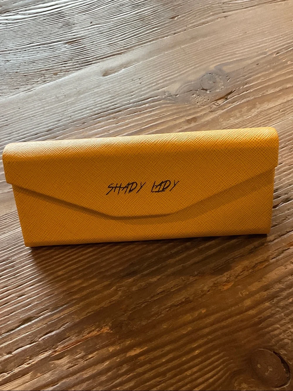 Shady Lady Yellow Sunglasses Case - Styled Protective Sleeve